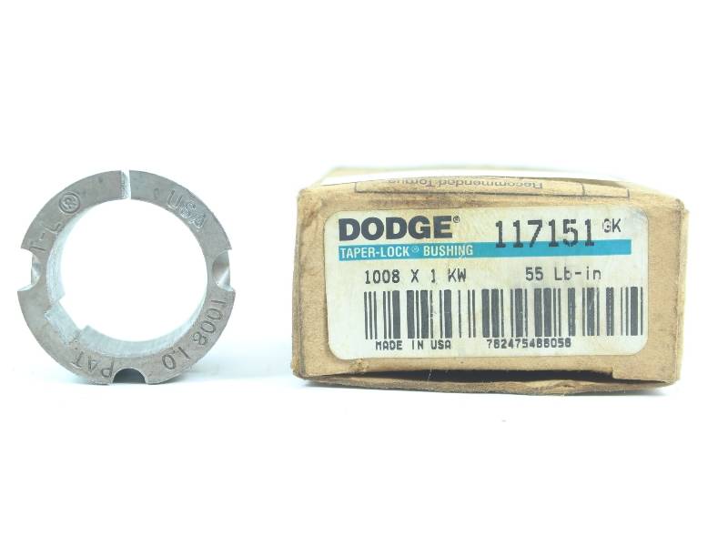 DODGE 1008X1-KW 117151 NSFB - TAPER LOCK BUSHING - Click Image to Close