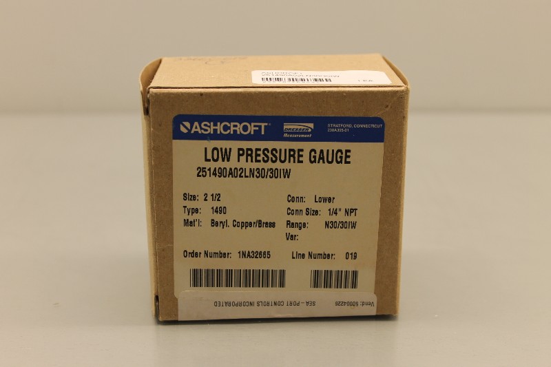 ASHCROFT 25-1490-A-02L-N-30/30IW NSFB - Click Image to Close