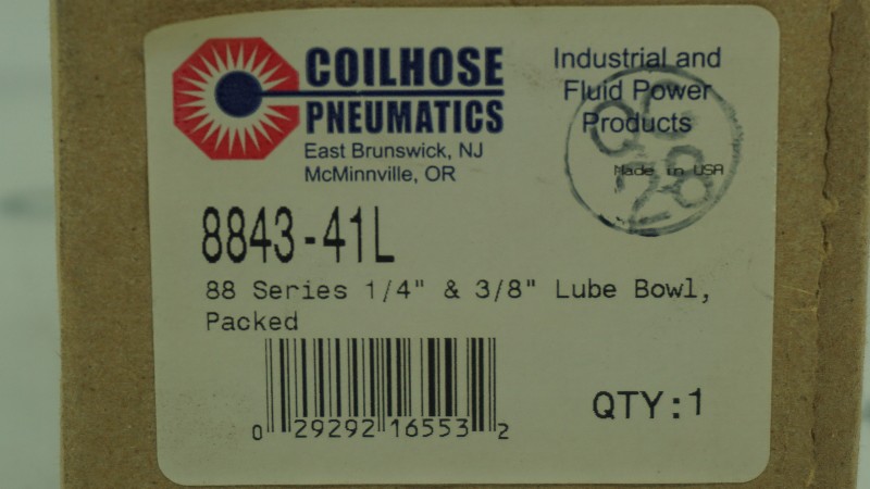 COILHOSE PNEUMATICS 8843-41L 1/4 & 3/8 LUBE BOWL NSFB