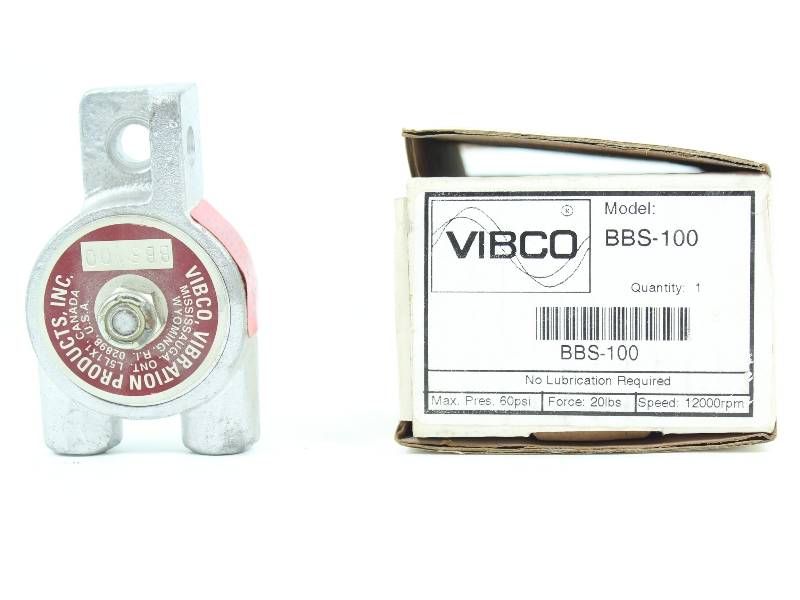 VIBCO BBS-100 PNEUMATIC TURBINE VIBRATOR NSFB - Click Image to Close