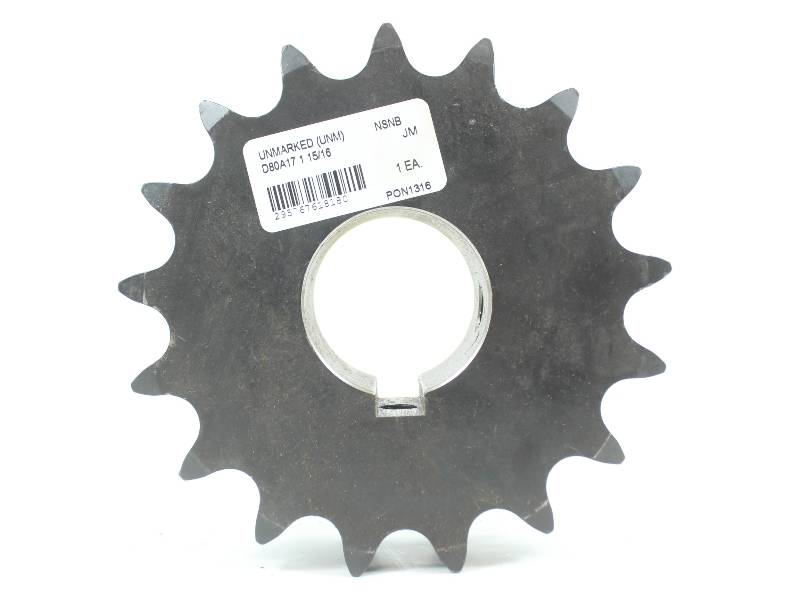 UNMARKED D80A17 1 15/16 NSNB - SPROCKET - Click Image to Close