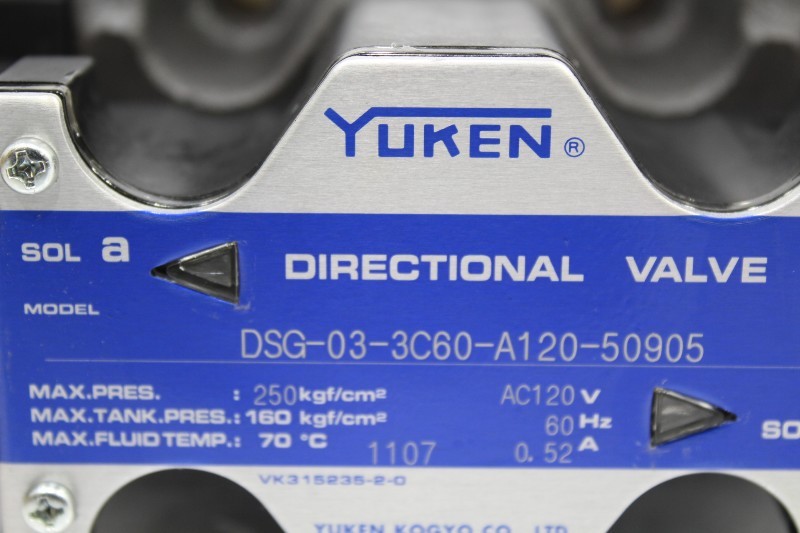 YUKEN DSG-03-3C60-A120 50905 NSFB - DIRECTIONAL VALVE