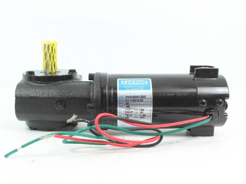 LEESON M1115019.00 NSFB - 1/17 HP RIGHT ANGLE GEAR MOTOR - Click Image to Close