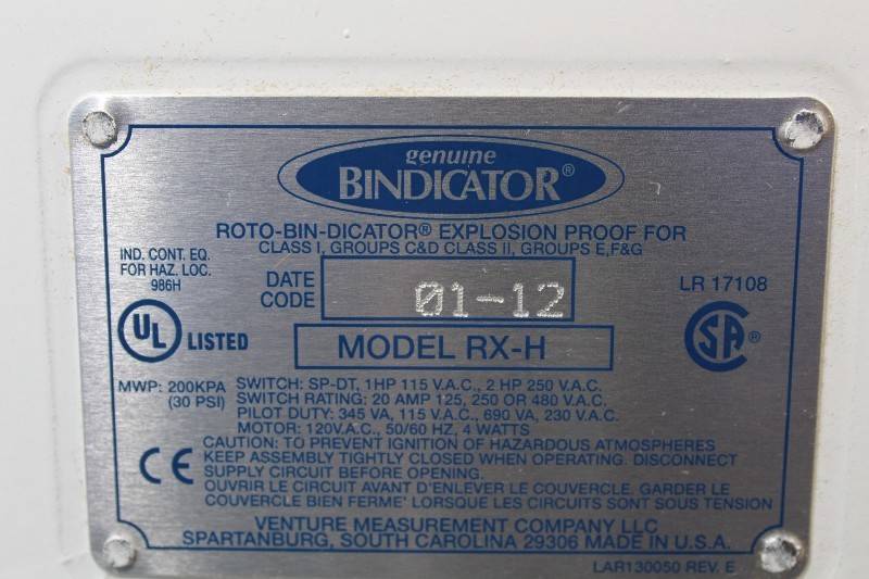 BINDICATOR RX-H NSFB