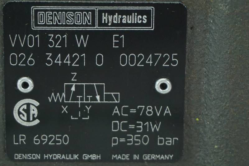 DENISON HYDRAULICS VV01-321-W-E1 NSNB - Click Image to Close