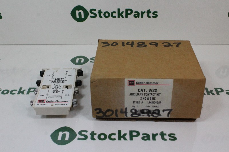 CUTLER-HAMMER W22 AUXILIARY CONTACT KIT 1A48174G07 NSFB