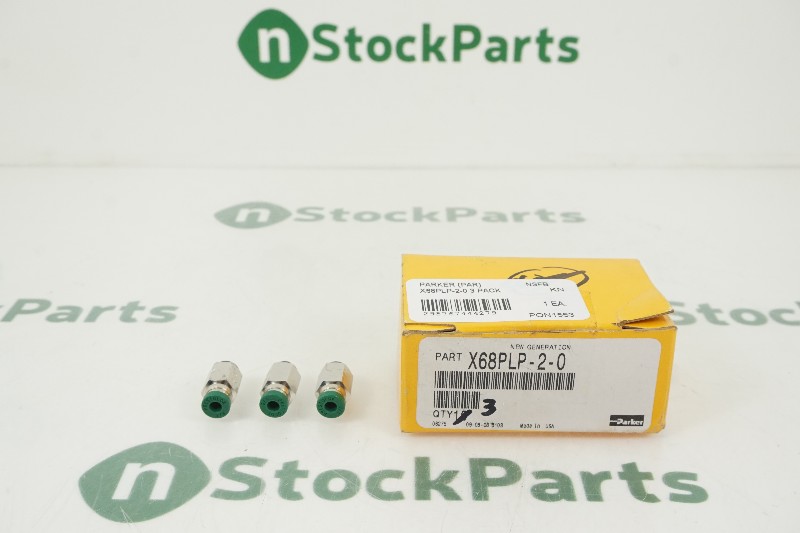 PARKER X68PLP-2-0 3 PACK CONNECTOR NSFB