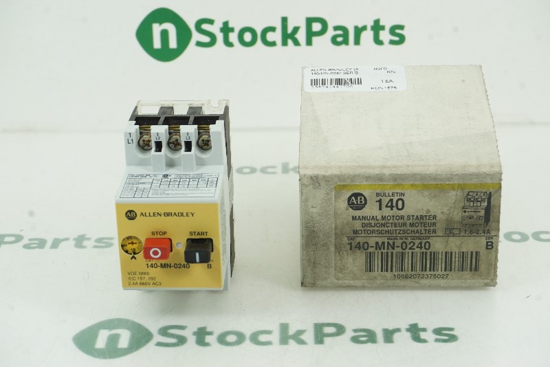 ALLEN-BRADLEY 140-MN-0240 SER B MANUAL MOTOR STARTER NSFB