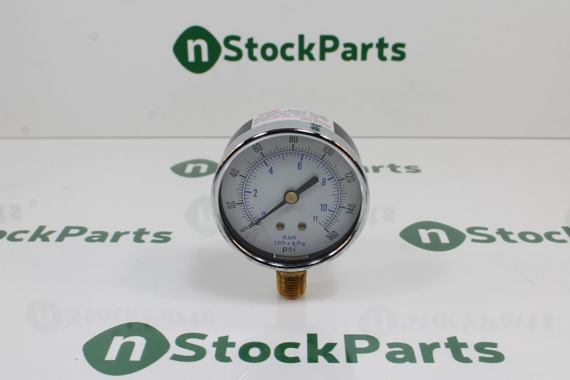 UNMARKED 160 PSI/KPA/BAR 2-1/2" DRY 1/4 NPT BRASS LOWER NSNB
