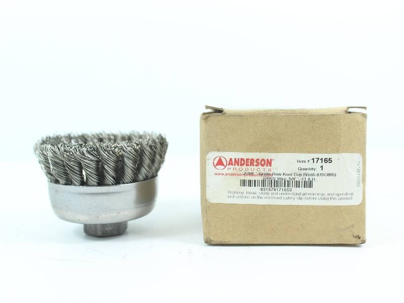 ANDERSON PRODUCTS 17165 2 3/4" SINGLE ROW KNOT CUP BRUSH NSFB