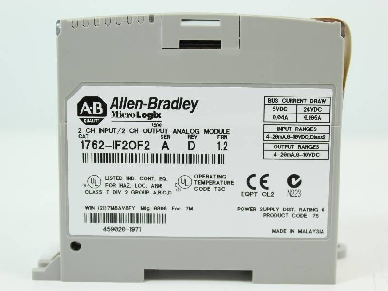 ALLEN-BRADLEY 1762-IF20F2 SER. A NSNB