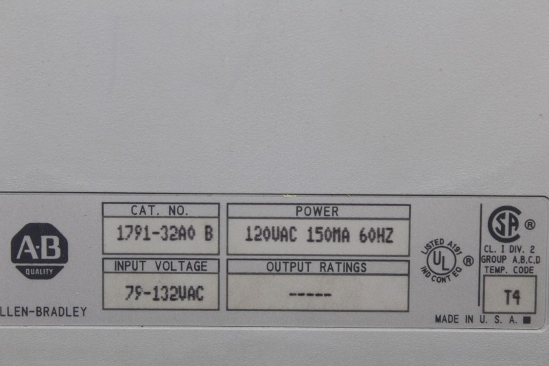 ALLEN-BRADLEY 179132A0 SER. B NSFB