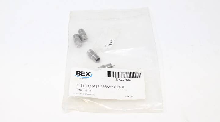 BEX 1/8S6SQ-316SS 5PACK NSFB