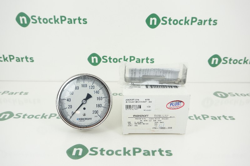 ASHCROFT 35-1009-AW-02B-200 INDUSTRIAL DURALIFE GAUGE NSFB