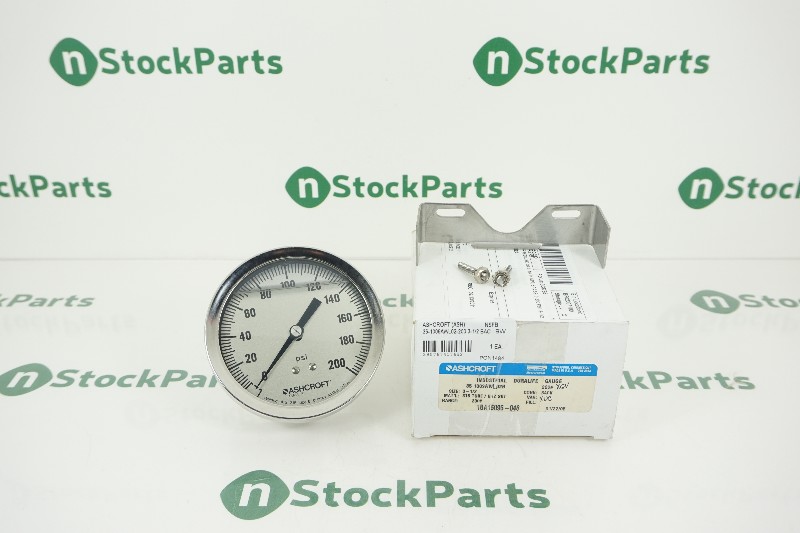 ASHCROFT 35-1009AWL02-200 3-1/2 BACK CONNECTION GUAGE NSFB