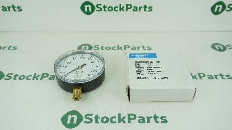 ASHCROFT 35W1005PH 02L XUL #300 3-1/2" 1/4NPT NSFB