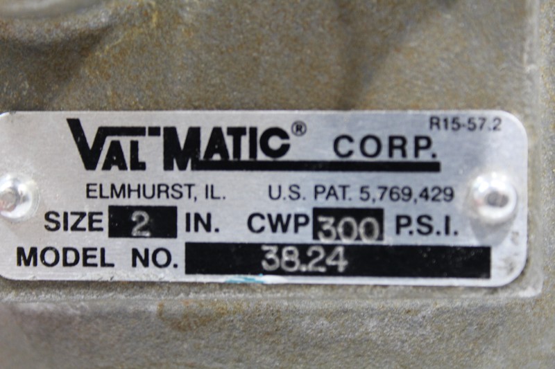 VALMATIC CORP 38.24 SIZE 2" CWP 300PSI NSNB - RELIEF VALVE