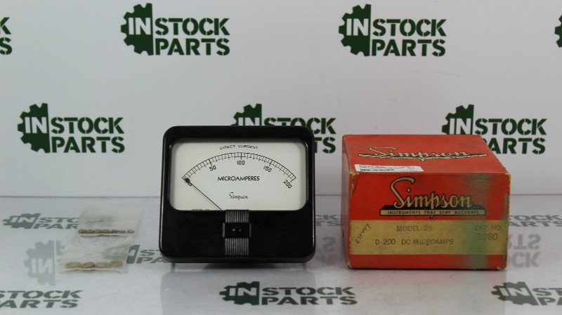 SIMPSON 3980 0-200 DC MICROAMPS NSFB