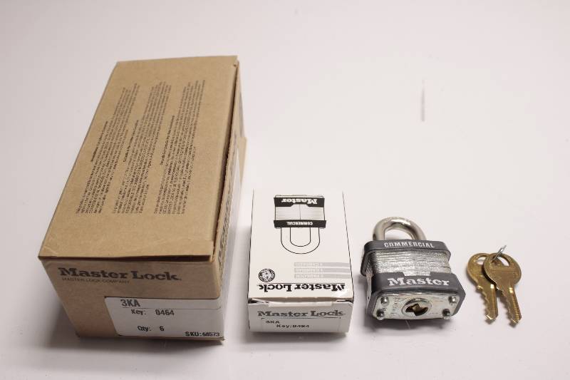 MASTER LOCK 3KA 6 PACK NSFB