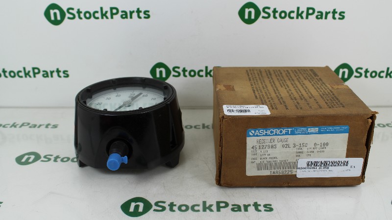 ASHCROFT 45 1279AS 02L 3-15# 0-100 RECEIVER GAUGE NSFB