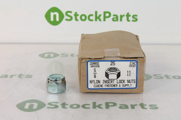 EUGENE FASTENER & SUPPLY 5/8 25 PACK NYLON INSERT LOCK NUTS NSFB