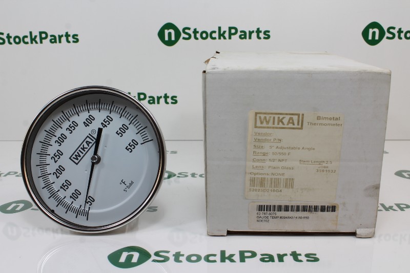 WIKA 52025D216G4 BIMETAL THERMOMETER GAUGE NSFB