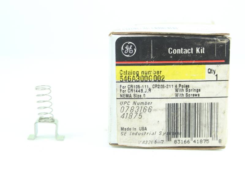 GENERAL ELECTRIC 546A300G002 NSFB - CONTACTOR