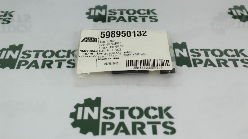 ACC 598950132 9/32" LOAD PIN ASSEMBLY NSFB