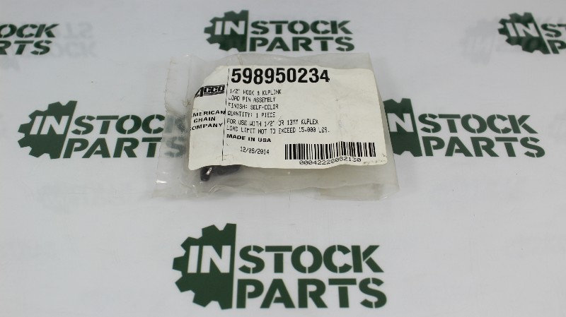ACC 598950234 1/2" LOAD PIN ASSEMBLY NSFB