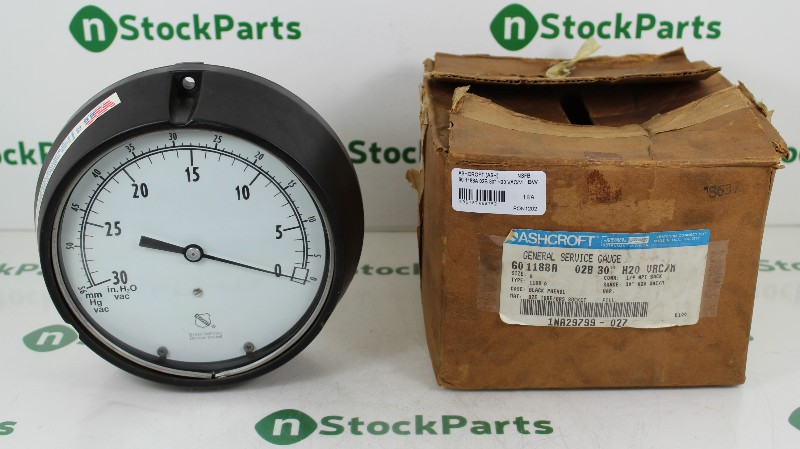 ASHCROFT 60 1188A 02B 30" H20 VAC/M GENERAL SERVICE GAUGE NSFB