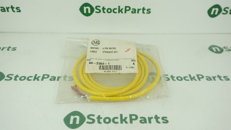 ALLEN-BRADLEY 60-2364-1 SER.A 4 PIN MICRO CABLE STRAGHT 6FT NSFB