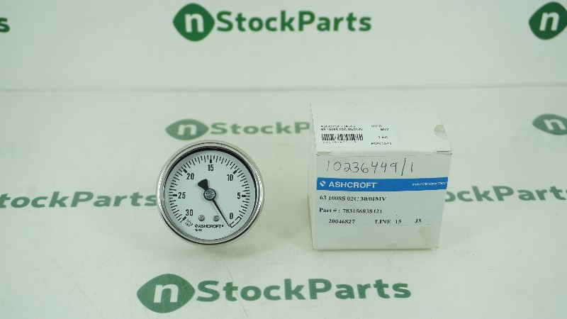 ASHCROFT 63 1008S 02C 30/0IMV NSFB