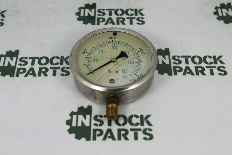 US GAUGE 0-60PSI 0-400KPA 1/4IN NPT 656210CA4CD3A00 NSNBC7