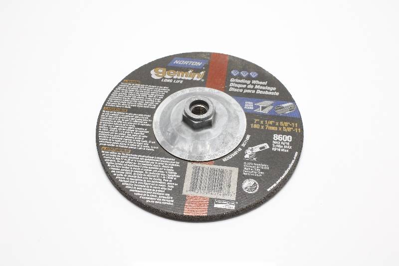 NORTON 7" X 1/4" X 5/8-11 180 X 7MM X 5/8"-11 DC714HG NSNBC01