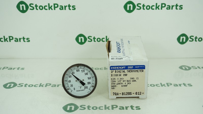ASHCROFT 7QA-81285-012 3" BIMETAL THERMOMETER NSFB