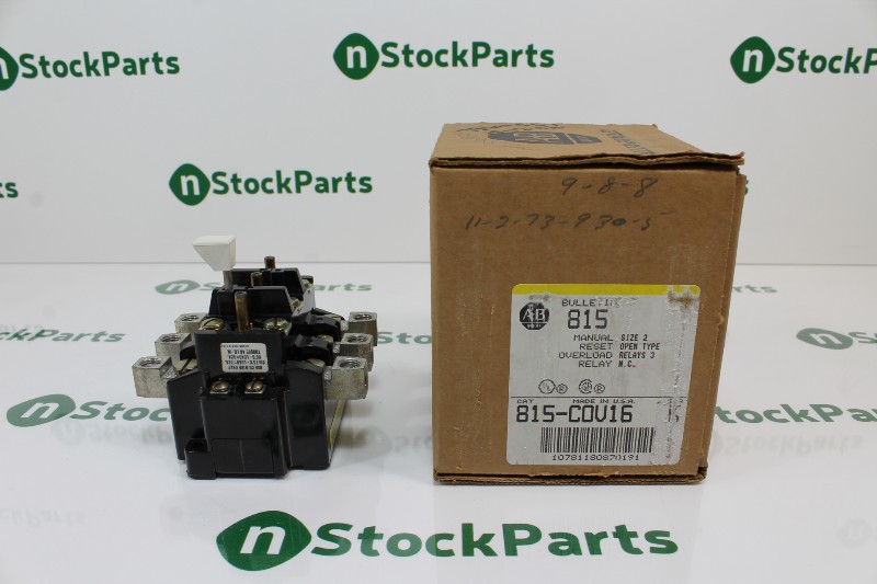 ALLEN-BRADLEY 815-COV16 SER. K MANUAL RESET OVERLOAD RELAY NSFBC