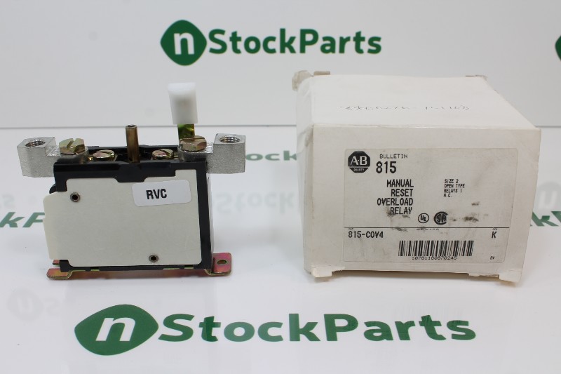 ALLEN-BRADLEY 815-COV4 SER. K MANUAL RESET OVERLOAD RELAY NSFBC1