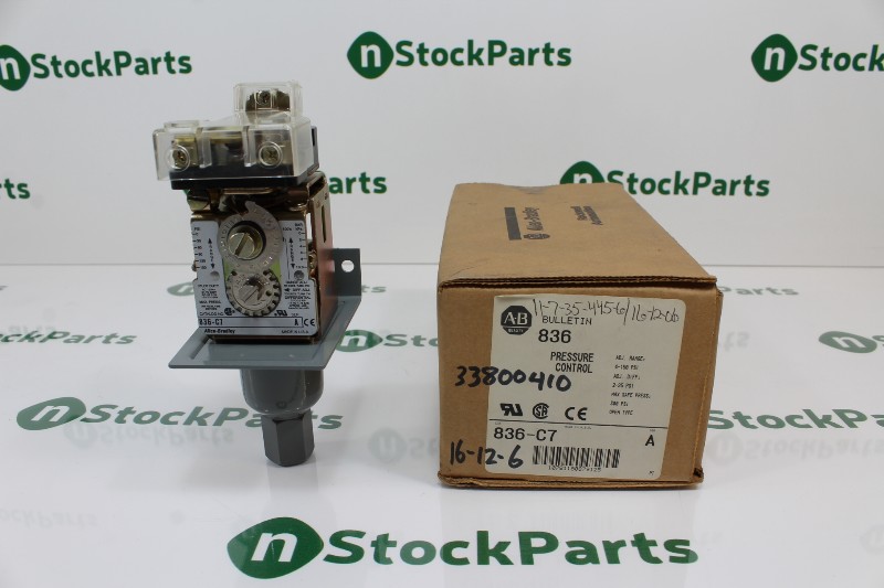 ALLEN-BRADLEY 836-C7 SER. A PRESSURE CONTROL NSFB