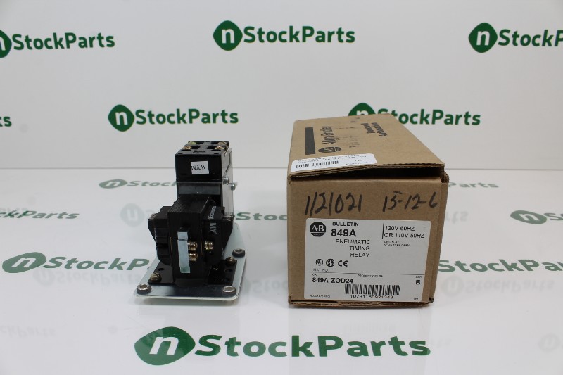 ALLEN-BRADLEY 849A-ZOD24 SER. B PNEUMATIC TIMING RELAY NSFBC15