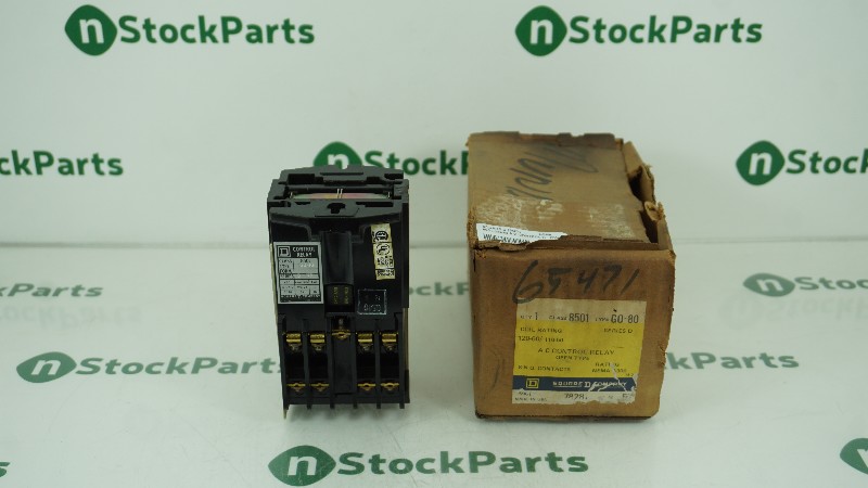 SQUARE-D 8501-GO-80 A C CONTROL RELAY OPEN TYPE NSFB