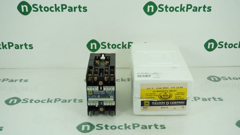 SQUARE-D 8501 LO-40 SER.A AC MAGNETIC RELAY 120V NSFB