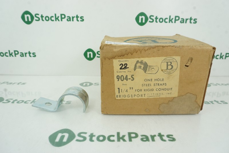 BRIDGEPORT 904-S 22PACK 1-1/4 CONDUIT STRAPS NSNB