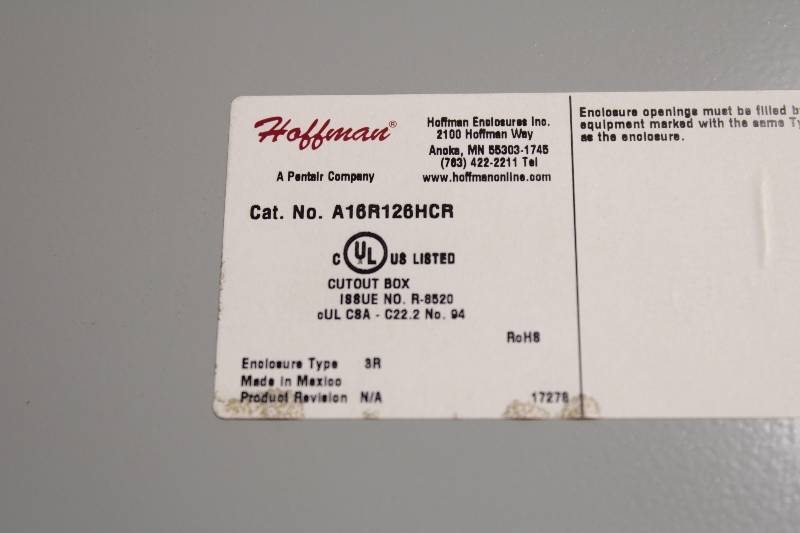 HOFFMAN A16R126HCR NSNBC01 -