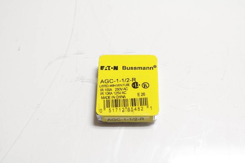 BUSSMANN AGC-1-1/2-R 5PK NSNBC02