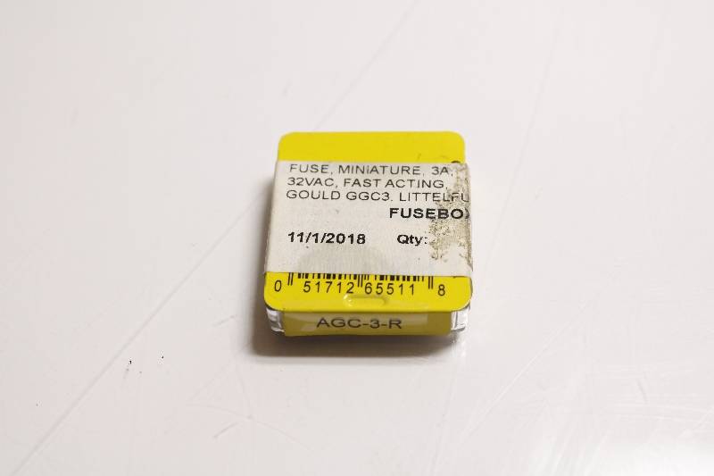 BUSSMANN AGC-3-R 5PK NSNBC02