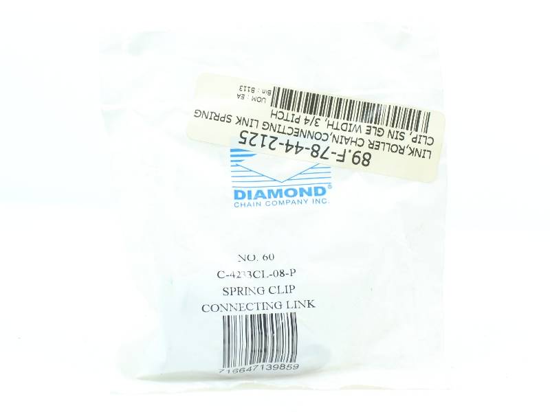 DIAMOND C-4233CL-08-P CHAIN LINK 60-1-CL-SC-SF NSFB