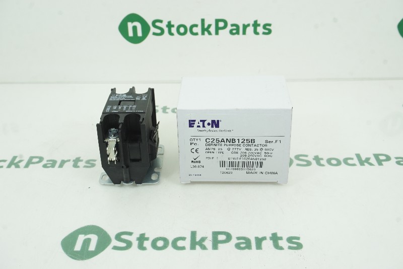 EATON C25ANB125B SER.F1 25A 1POLE CONTACTOR NSFB