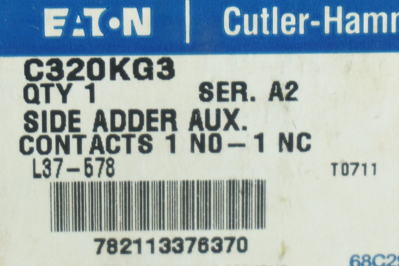 EATON C320KG3 SER. A2 AUX CONTACT NSFB