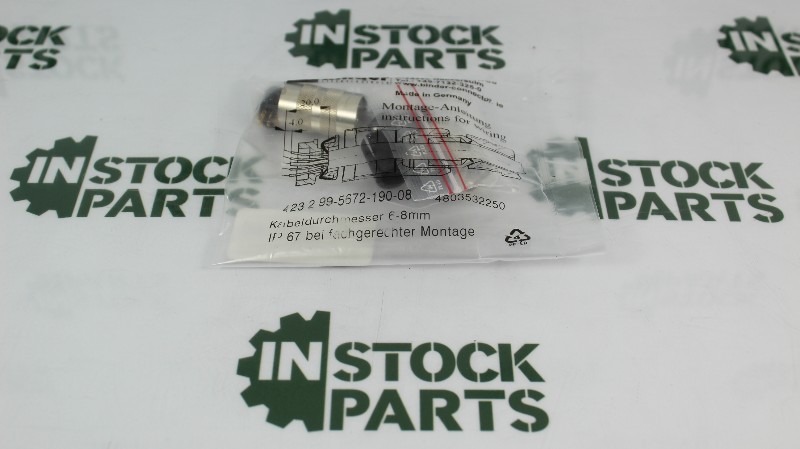 BINDER D-74172 MALE CABLE CONNECTOR NSFB