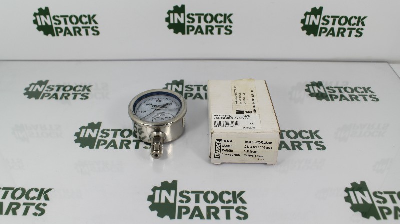 TRERICE D83LFSS 2.5" GAUGE RANGE: 0-3000PSI CONNECTION: 1/4 NPT
